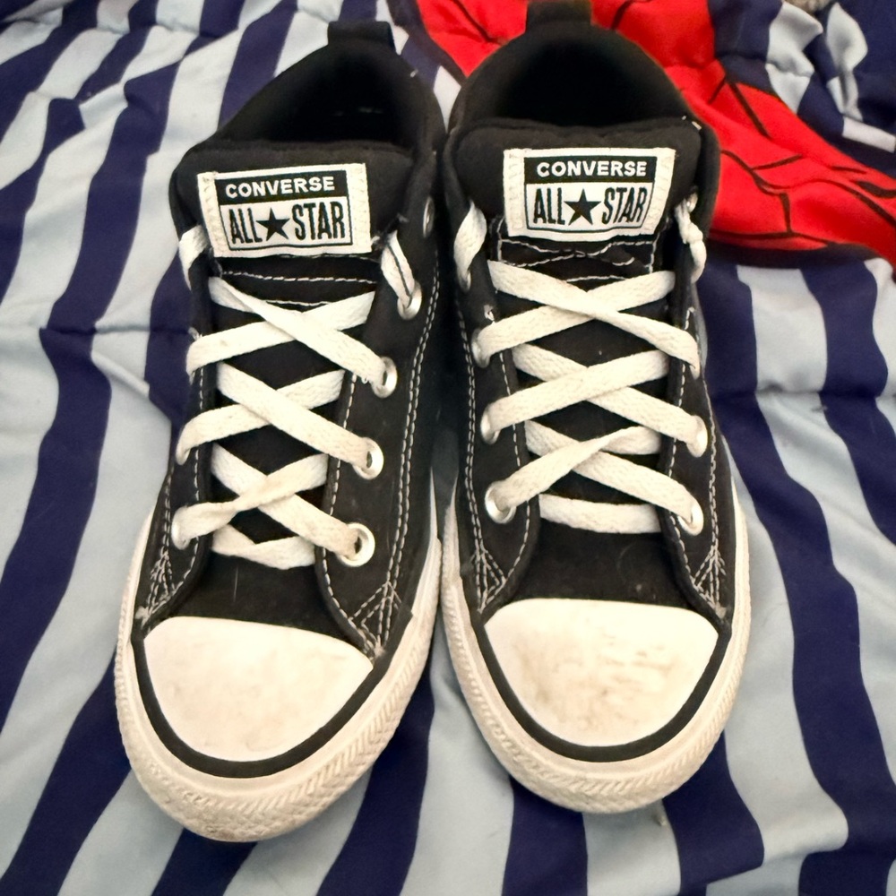 Converse Kids Black and White Sneakers